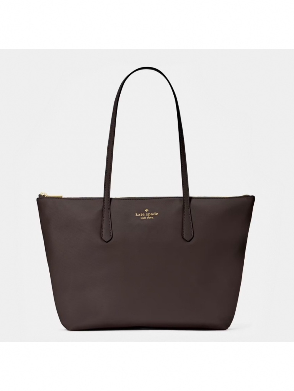 Kate Spade Kitt Nylon Medium Tote Bag Hot Fudge
